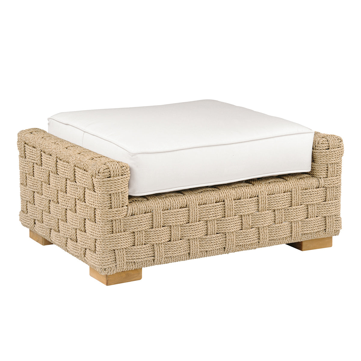 Kingsley Bate St. Barts Wicker Deep Seating Ottoman