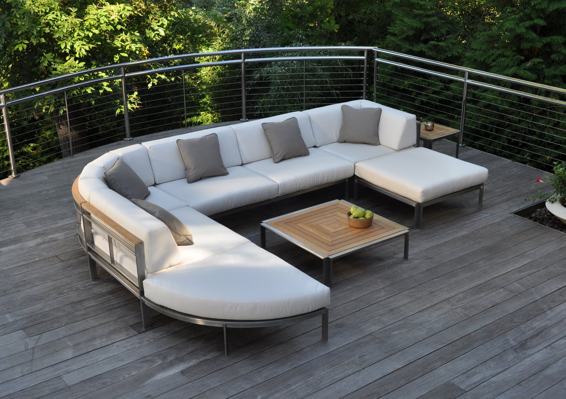 Kingsley Bate Tivoli Stainless Steel Sectional