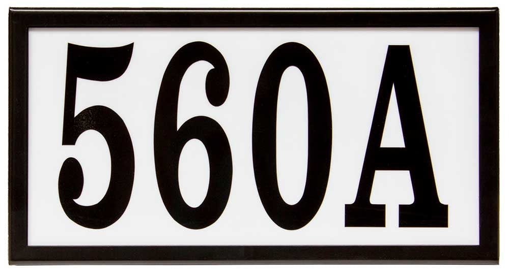 Serrano XL Lighted Address Plaque