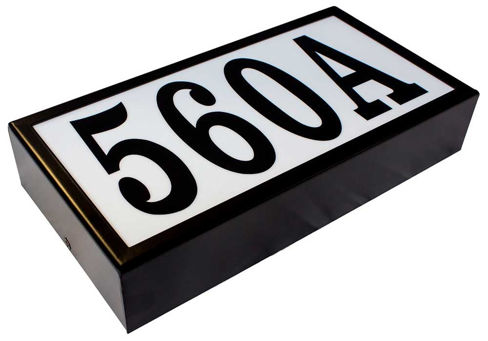 Serrano Lighted Address Plaque