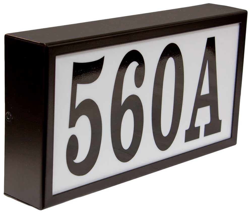 Serrano Lighted Address Plaque