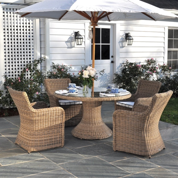 Sag Harbor Woven Dining Set in Driftwood