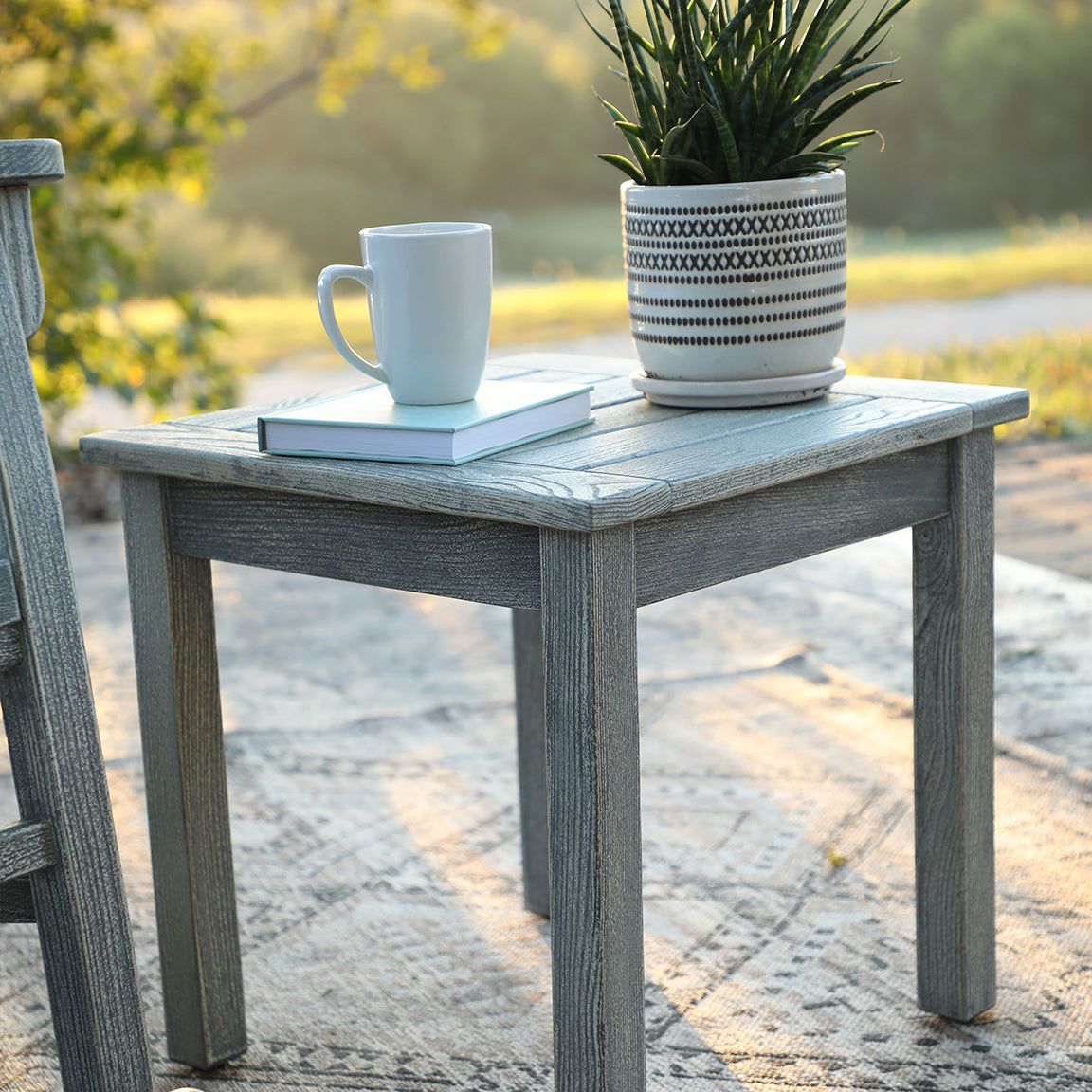 Americana Side Table - Weathered Grey