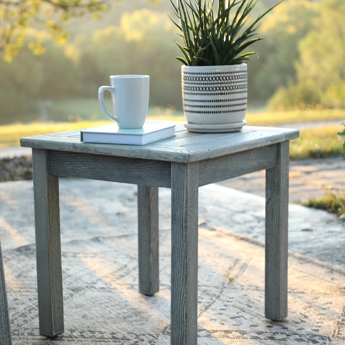 Americana Side Table - Weathered Grey