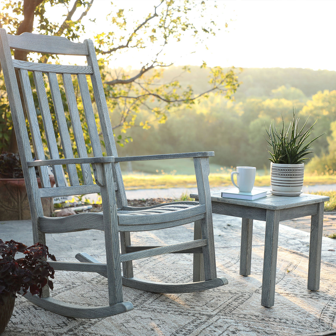 Americana Side Table - Weathered Grey