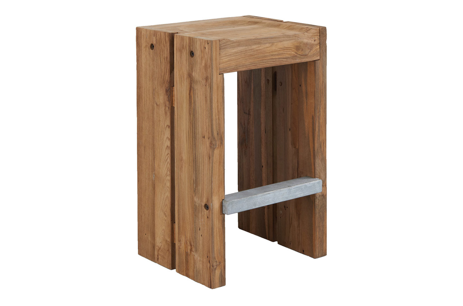 Seasonal Living Perpetual Teak Solo Bar Stool - Set of 2