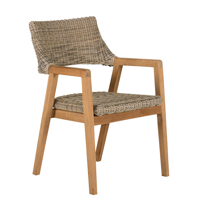 Kingsley Bate Spencer Teak/Wicker Dining Armchair