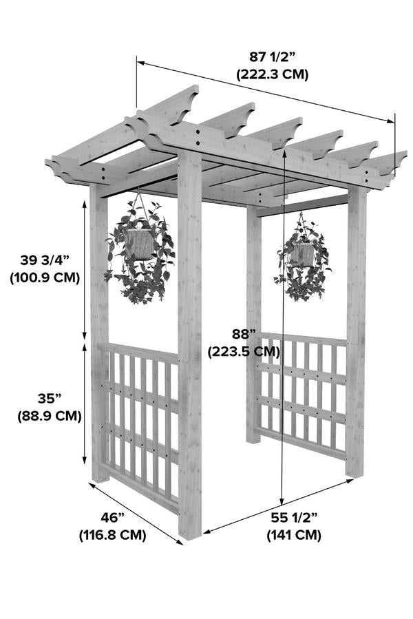 Vita Springwood Cedar Arbor