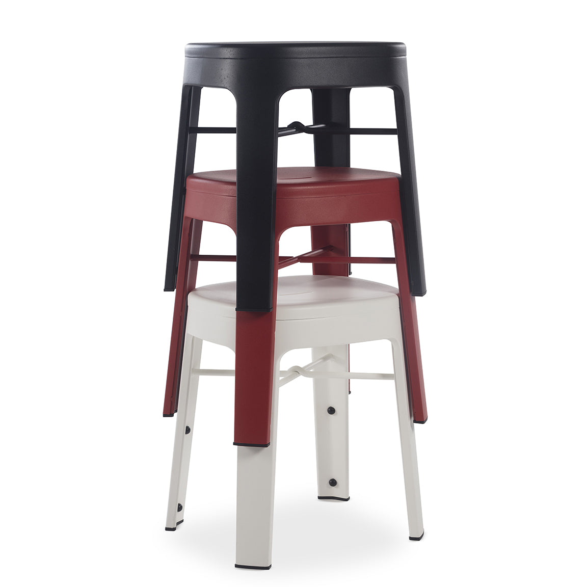 Ombra Backless Low Stool - Stacked