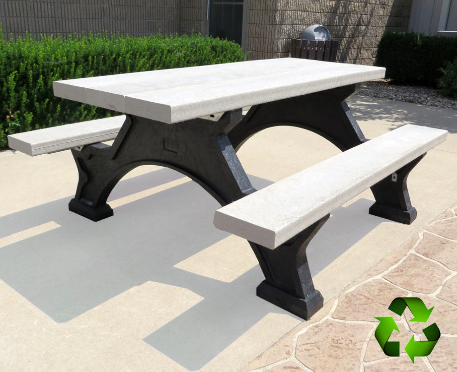 Crestone Step Over Recycled Plastic Picnic Table