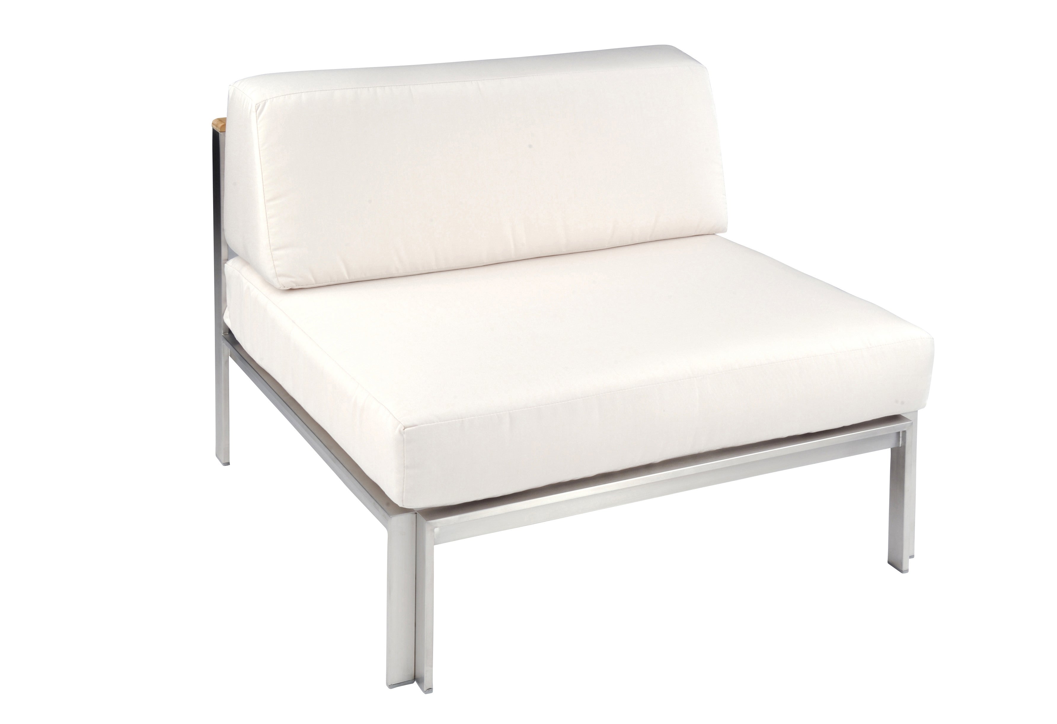 Kingsley Bate Tivoli Stainless Steel Sectional Armless Chair