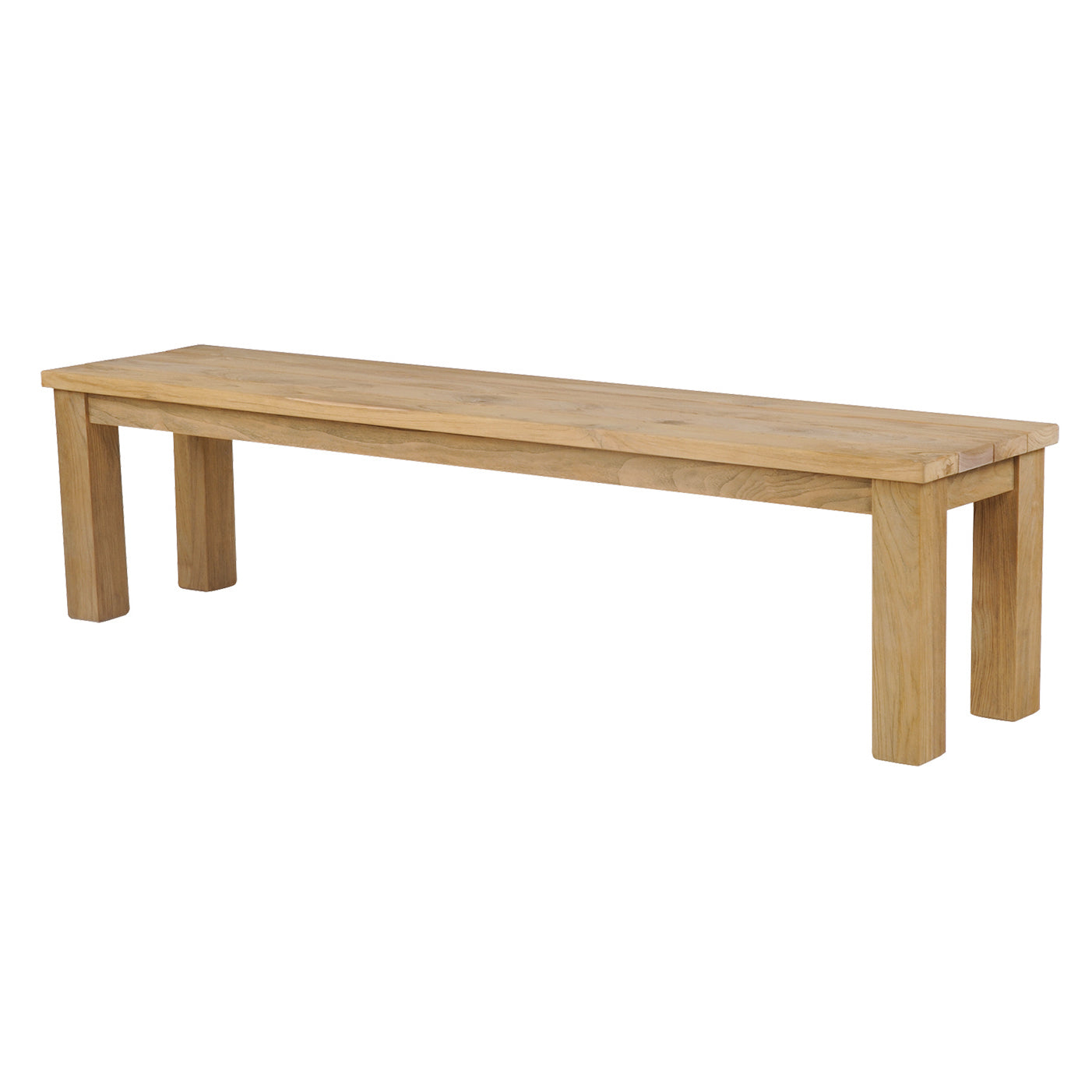 Kingsley Bate Tuscany Teak 60 Backless Bench in Rustic