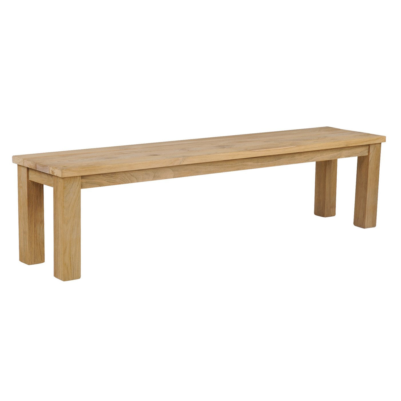 Kingsley Bate Tuscany Teak 72 Backless Bench in Rustic