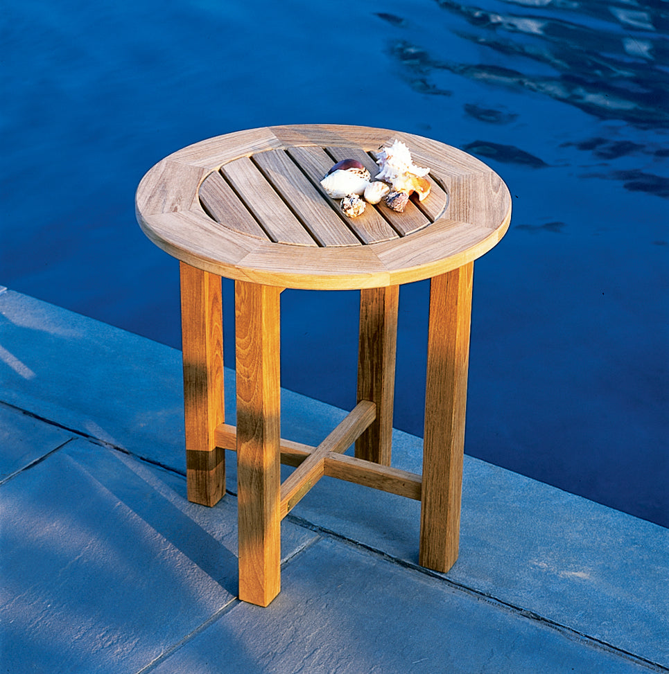 Kingsley Bate Essex Teak Round Side Table