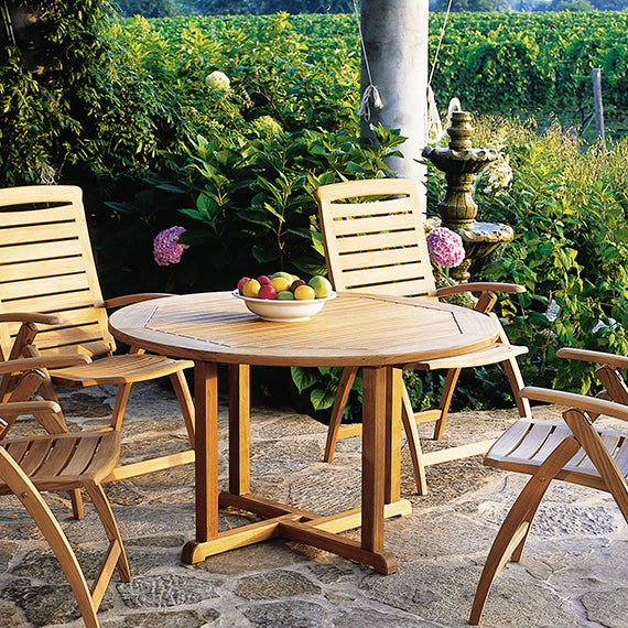 Kingsley Bate Essex Teak 42 Dining Table 