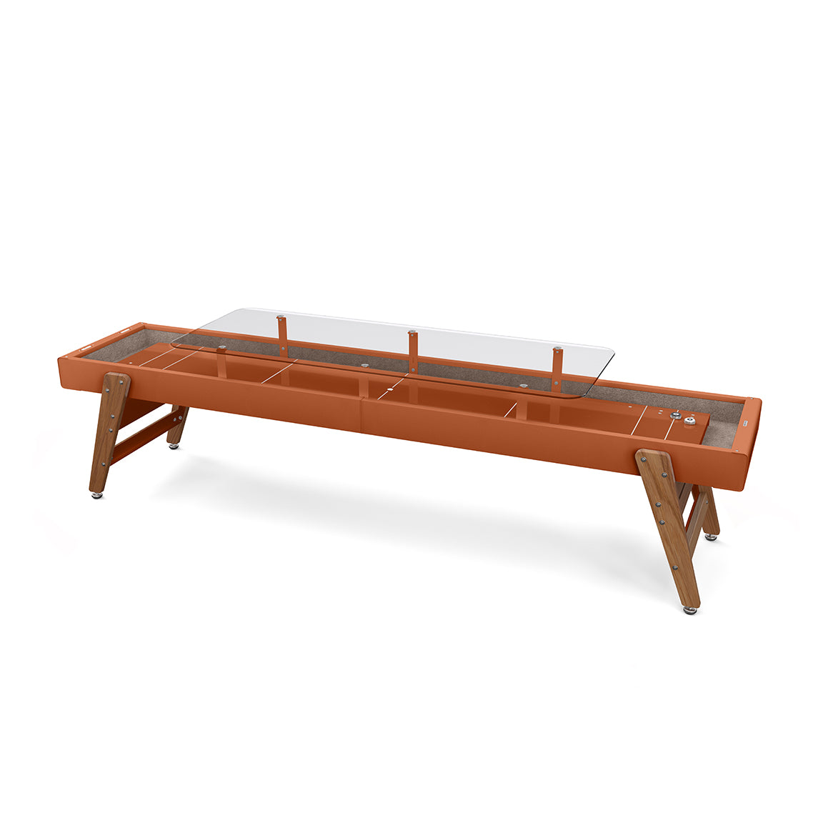 Dining Shuffleboard Table - Terracotta