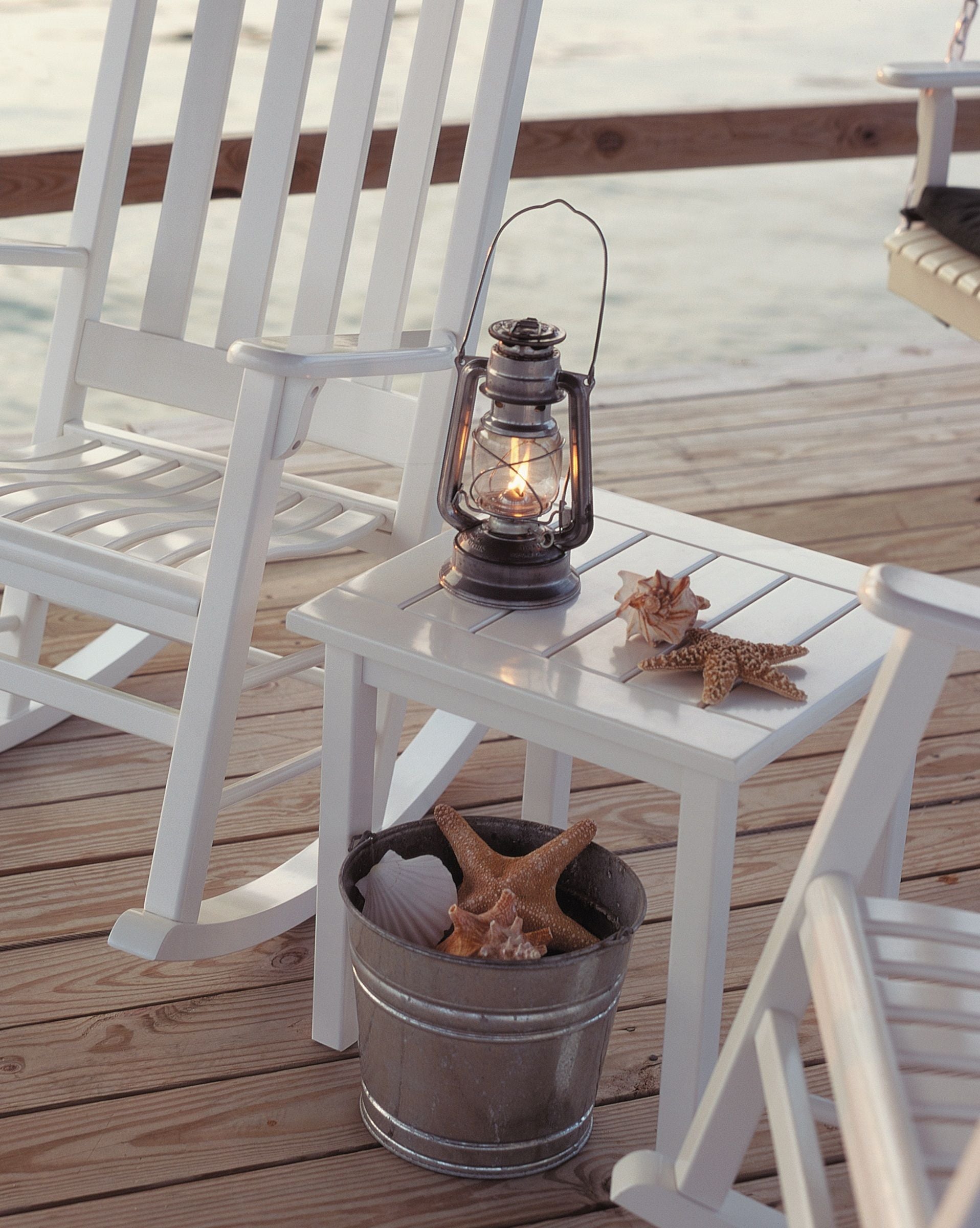 Americana Side Table - White