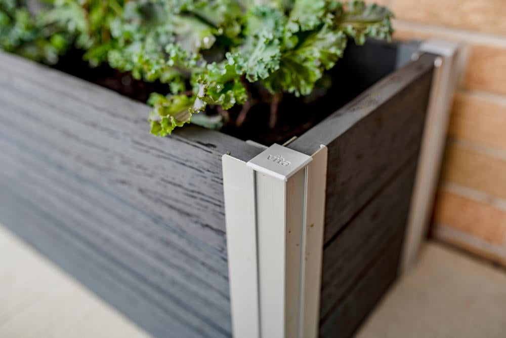 Vita Urbana 12"x24" Gray Planter