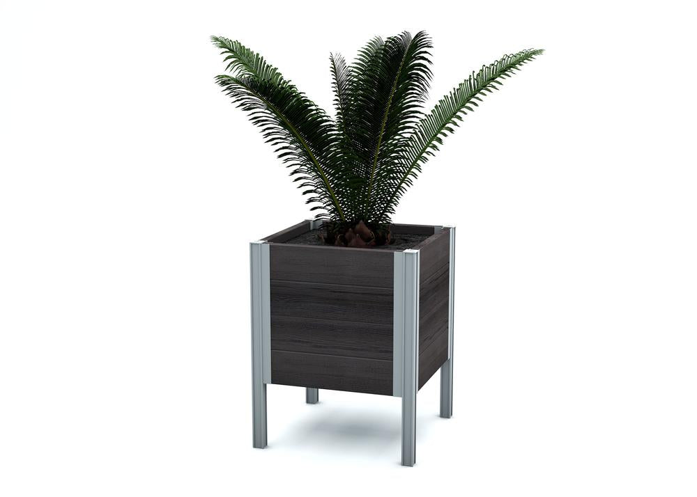 Vita Urbana 18"x18" Espresso Raised Planter