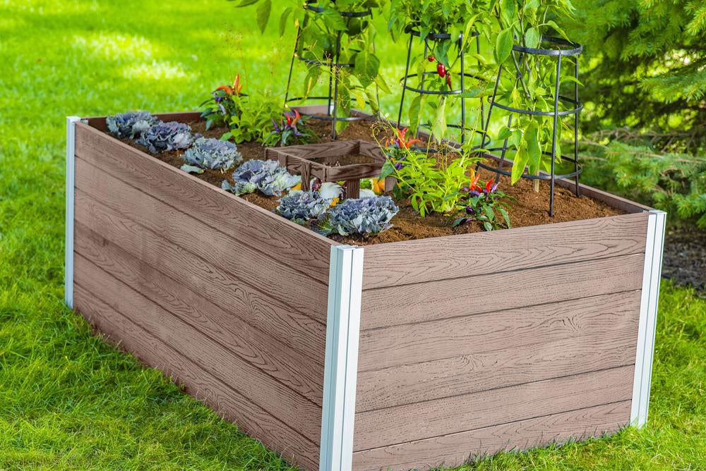 Vita Urbana 3'x5' Keyhole Espresso Composting Garden Bed