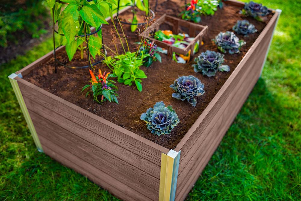 Vita Urbana 3'x5' Keyhole Espresso Composting Garden Bed