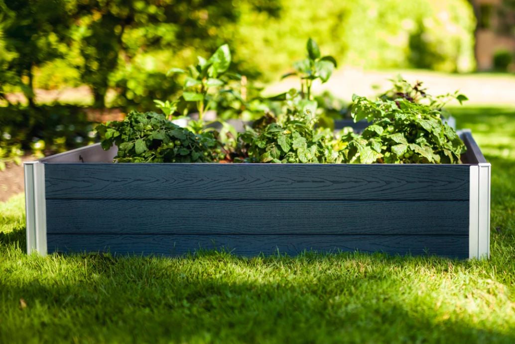 Vita Urbana 4'x4' Gray Garden Bed