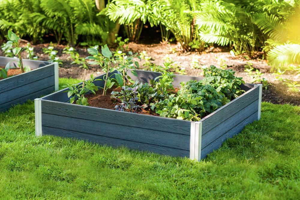 Vita Urbana 4'x4' Gray Garden Bed