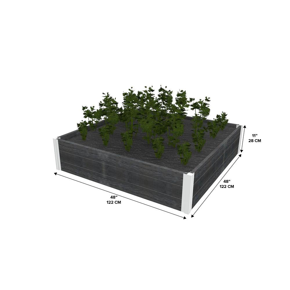 Vita Urbana 4'x4' Gray Garden Bed