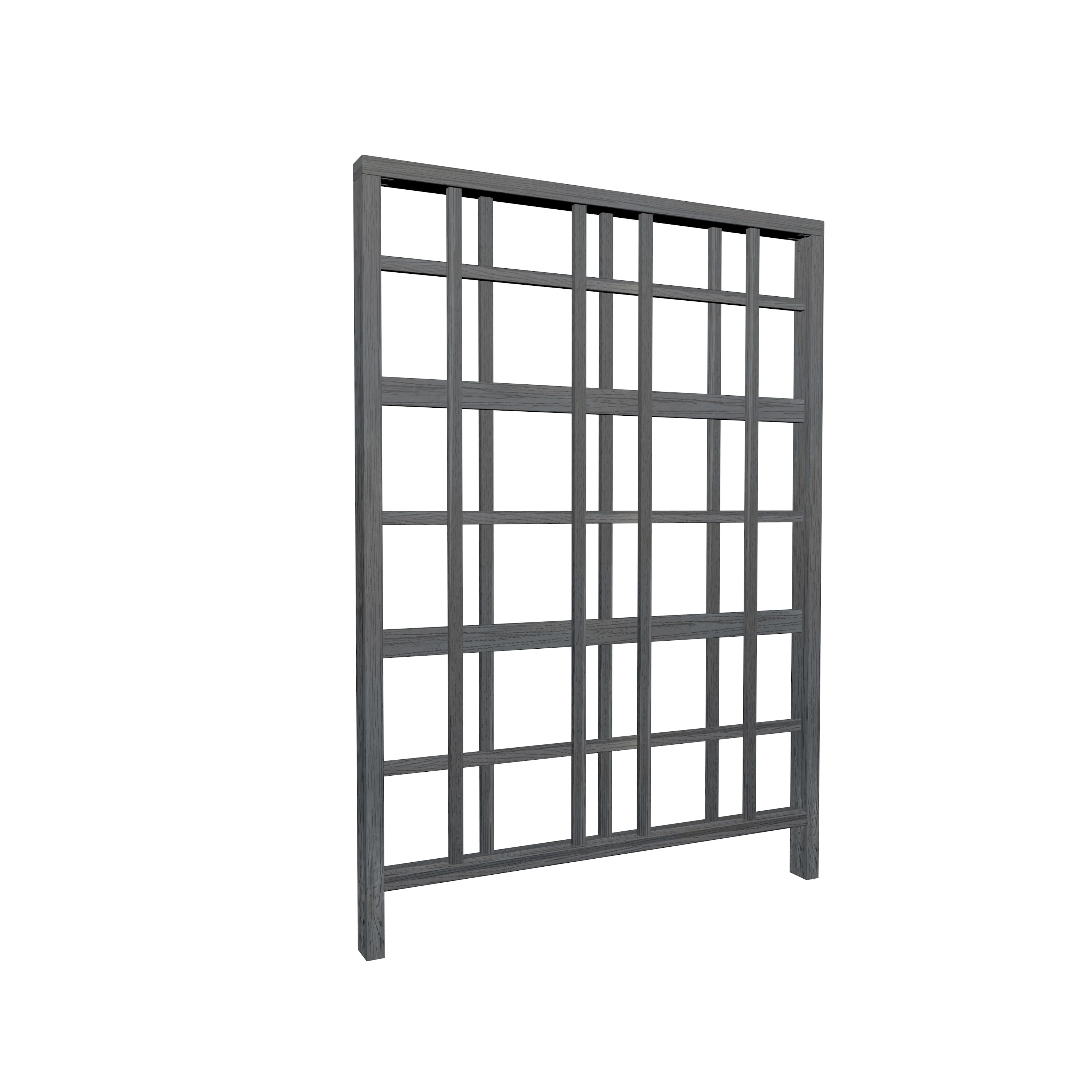 Vita Urbana 60"x84" Modern Trellis - Slate Gray