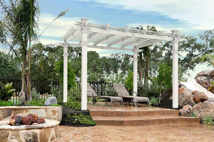 Vita 10'x10' Venetian Vinyl Pergola