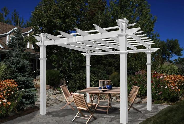 Vita 10'x10' Venetian Vinyl Pergola