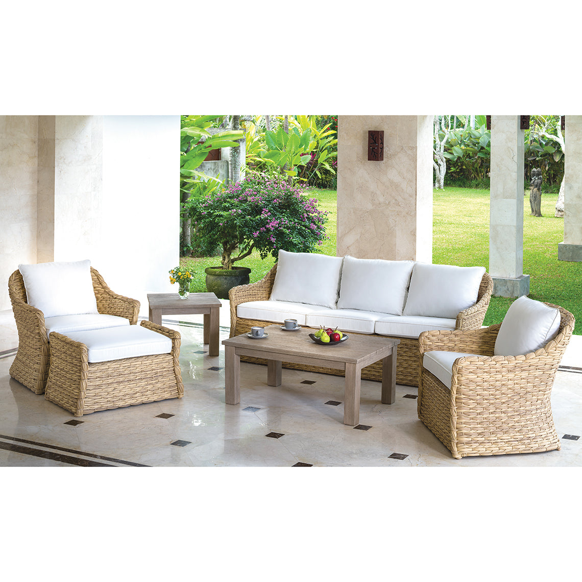 Pictured as ingsley Bate Vero Wicker Deep Seating Set