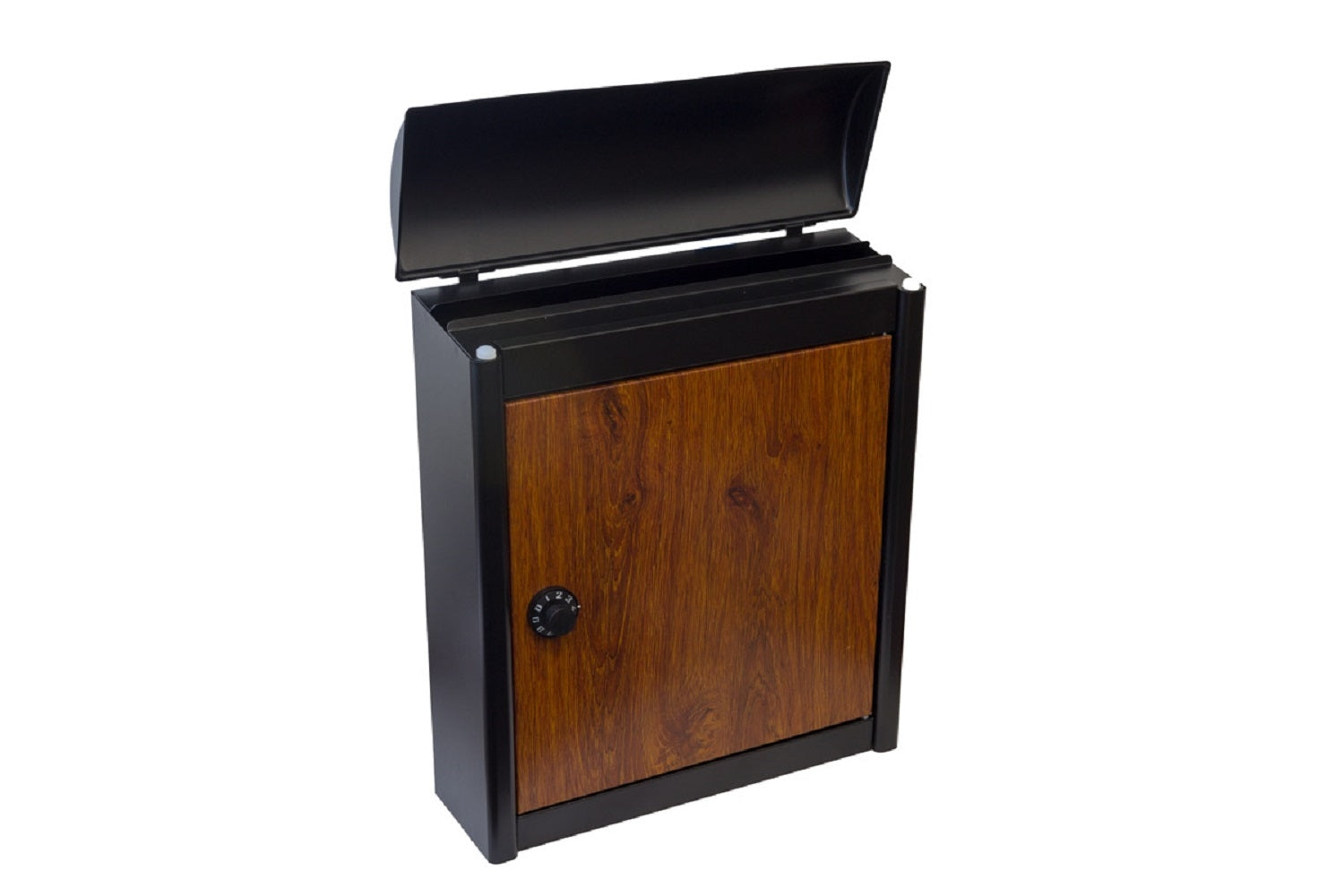 Leece Top Loading Mailbox - Wood Finish