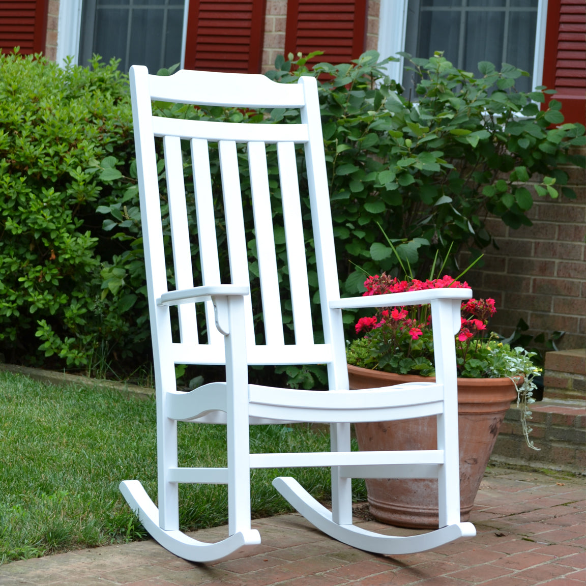 Painted White Rocking Chair