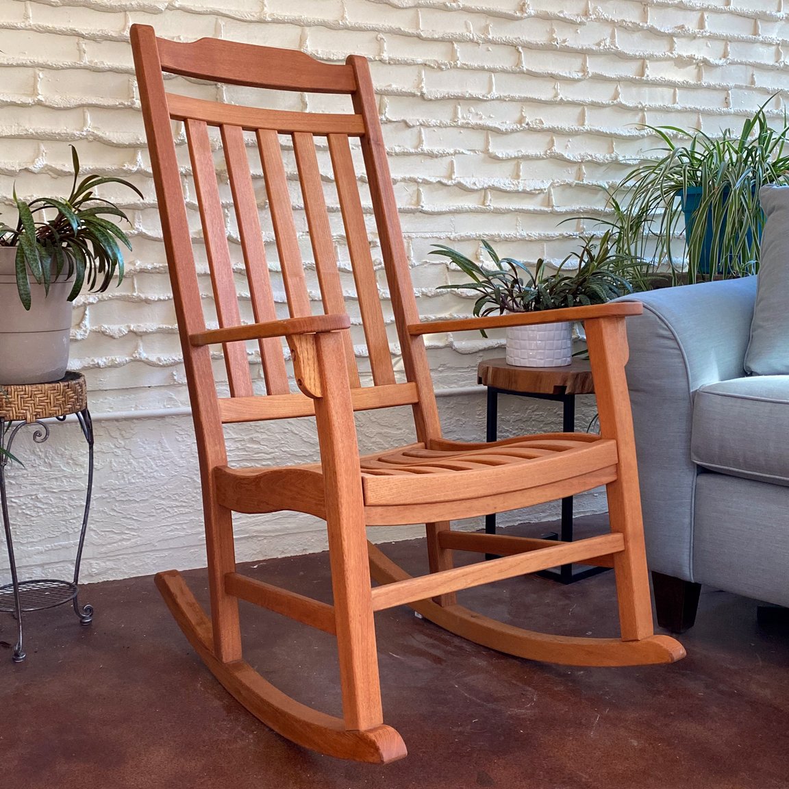 World's Finest Rocker Set of 2 + Side Table - Natural Oil