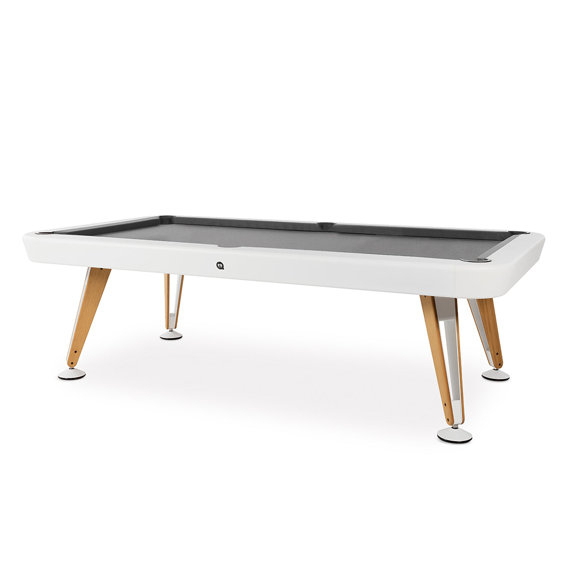 Diagonal Outdoor Pool Table - White with Carbon Cloth