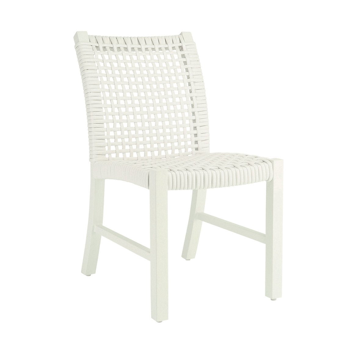 Kingsley Bate Catherine White Aluminum Side Chair