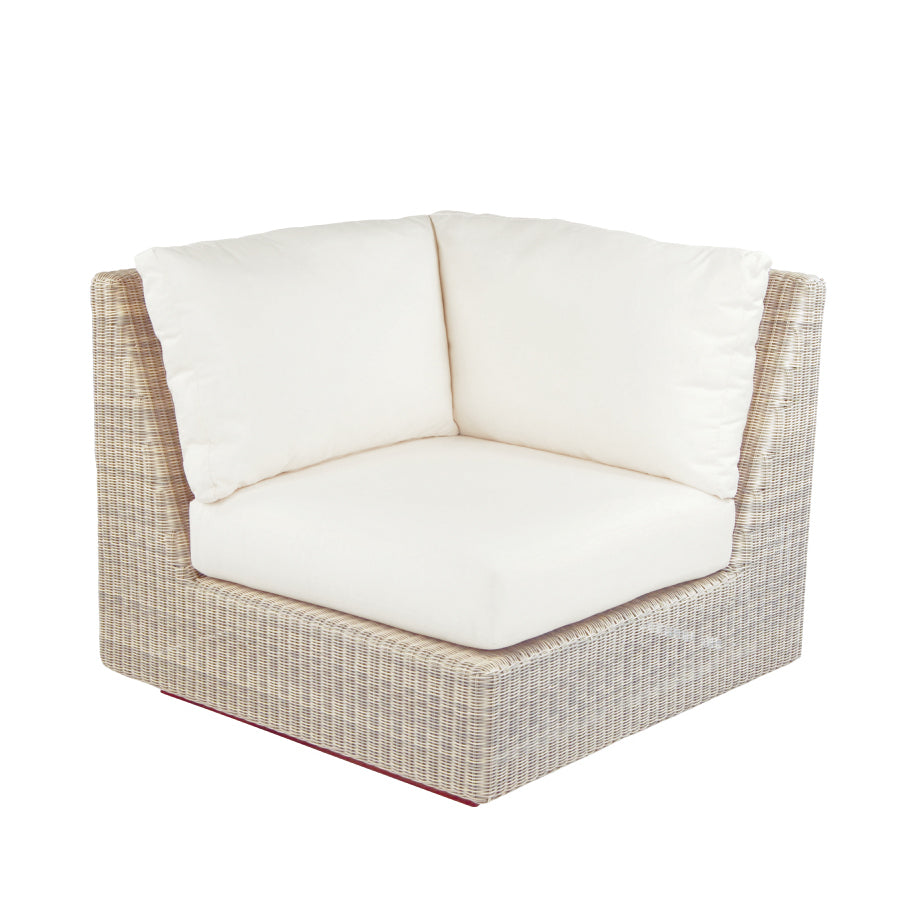 Kingsley Bate Westport Wicker Sectional - Corner Chair and Left/Right Side