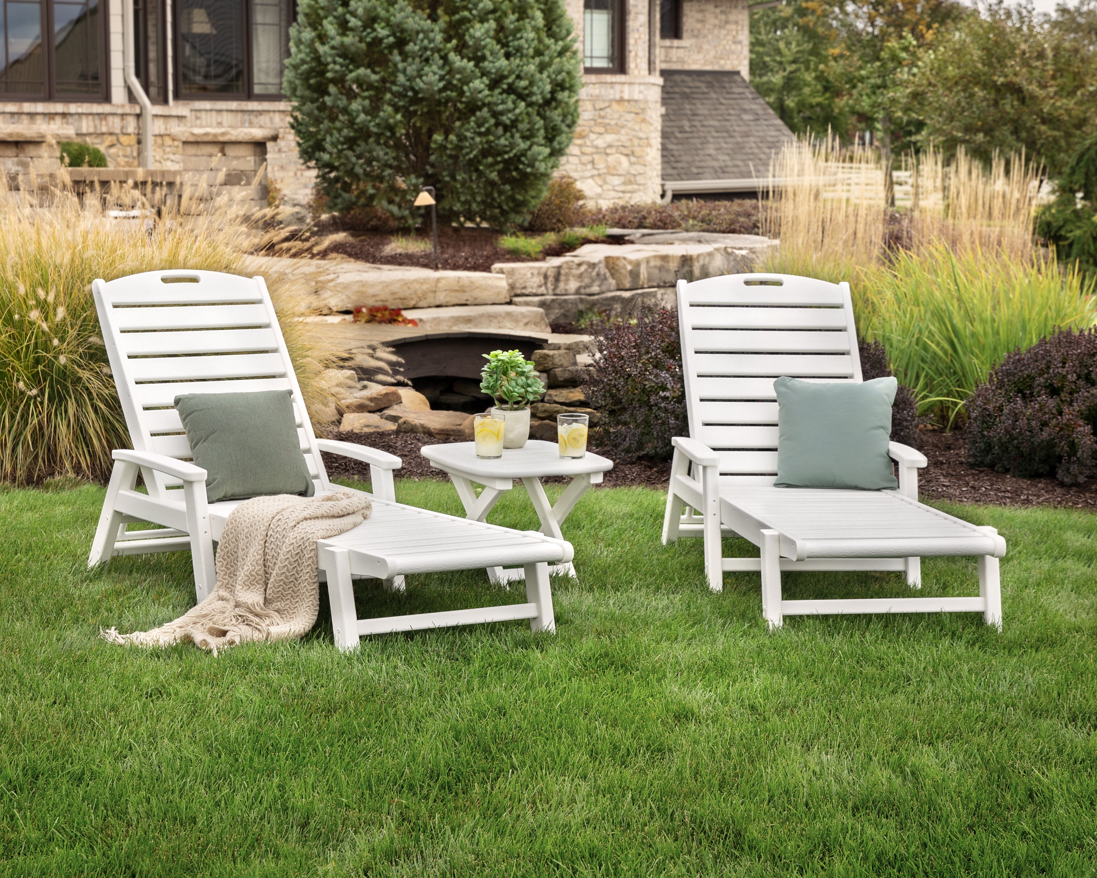 Trex® Outdoor Furniture™ Yacht Club 3-Piece Chaise Ensemble