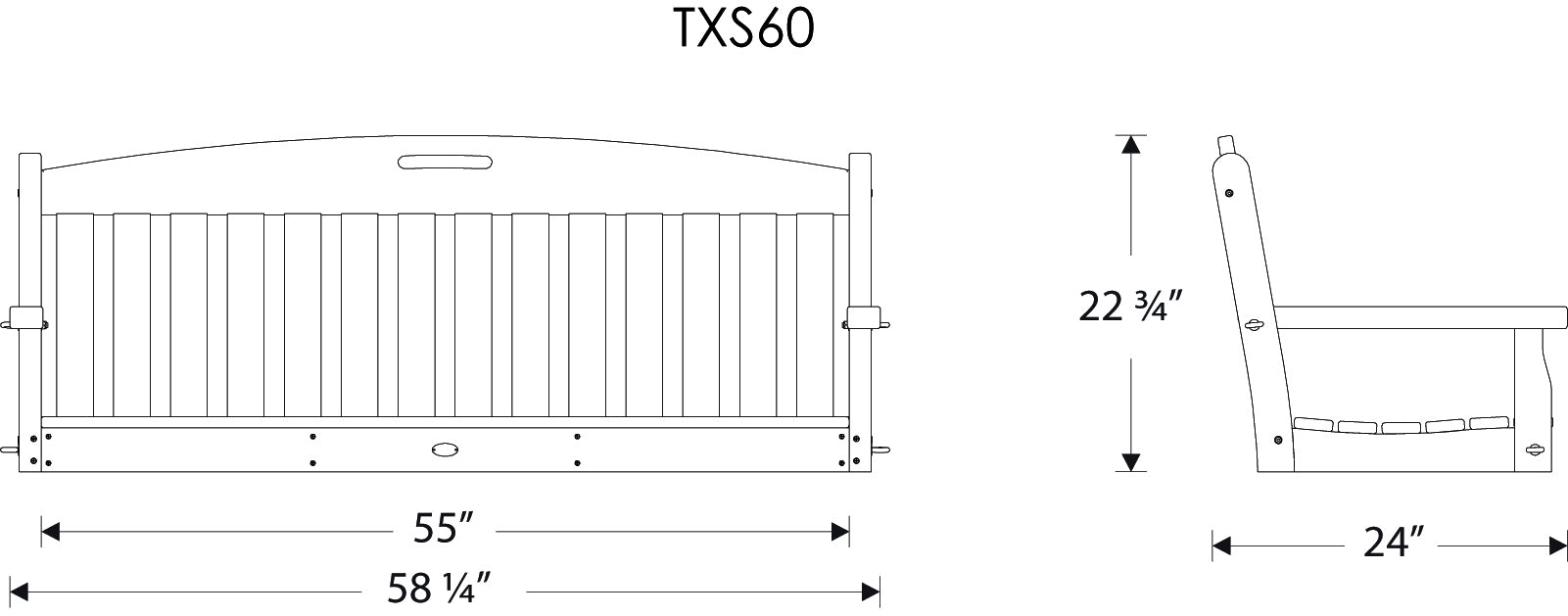 Trex® Outdoor Furniture™ Yacht Club 60" Swing