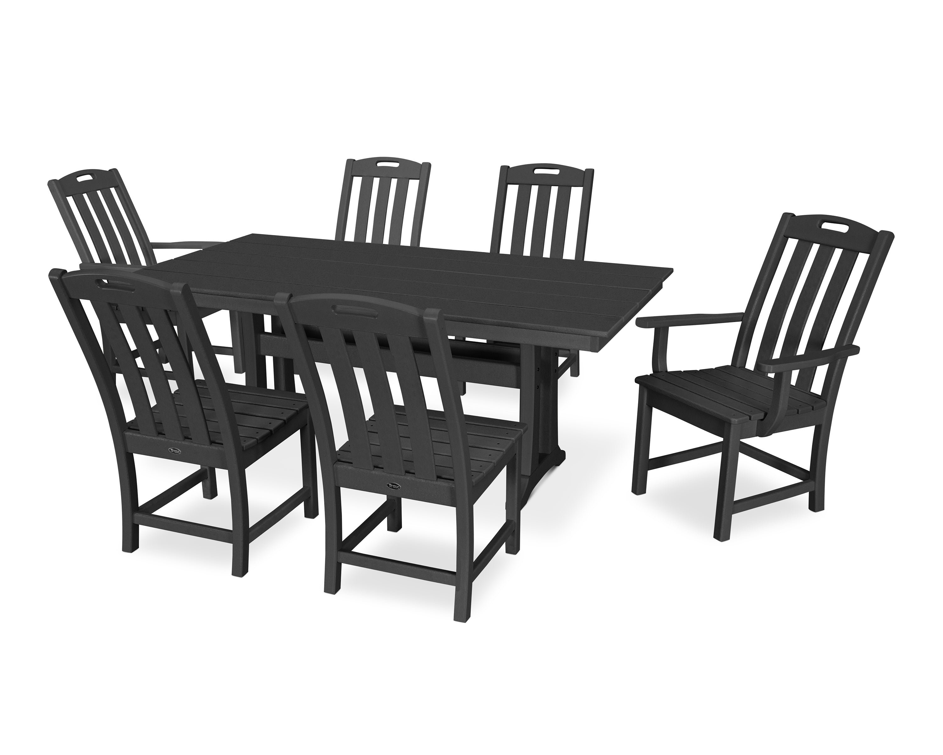 Trex® Outdoor Furniture™ Yacht Club 7-Piece Farmhouse Trestle Dining Ensemble