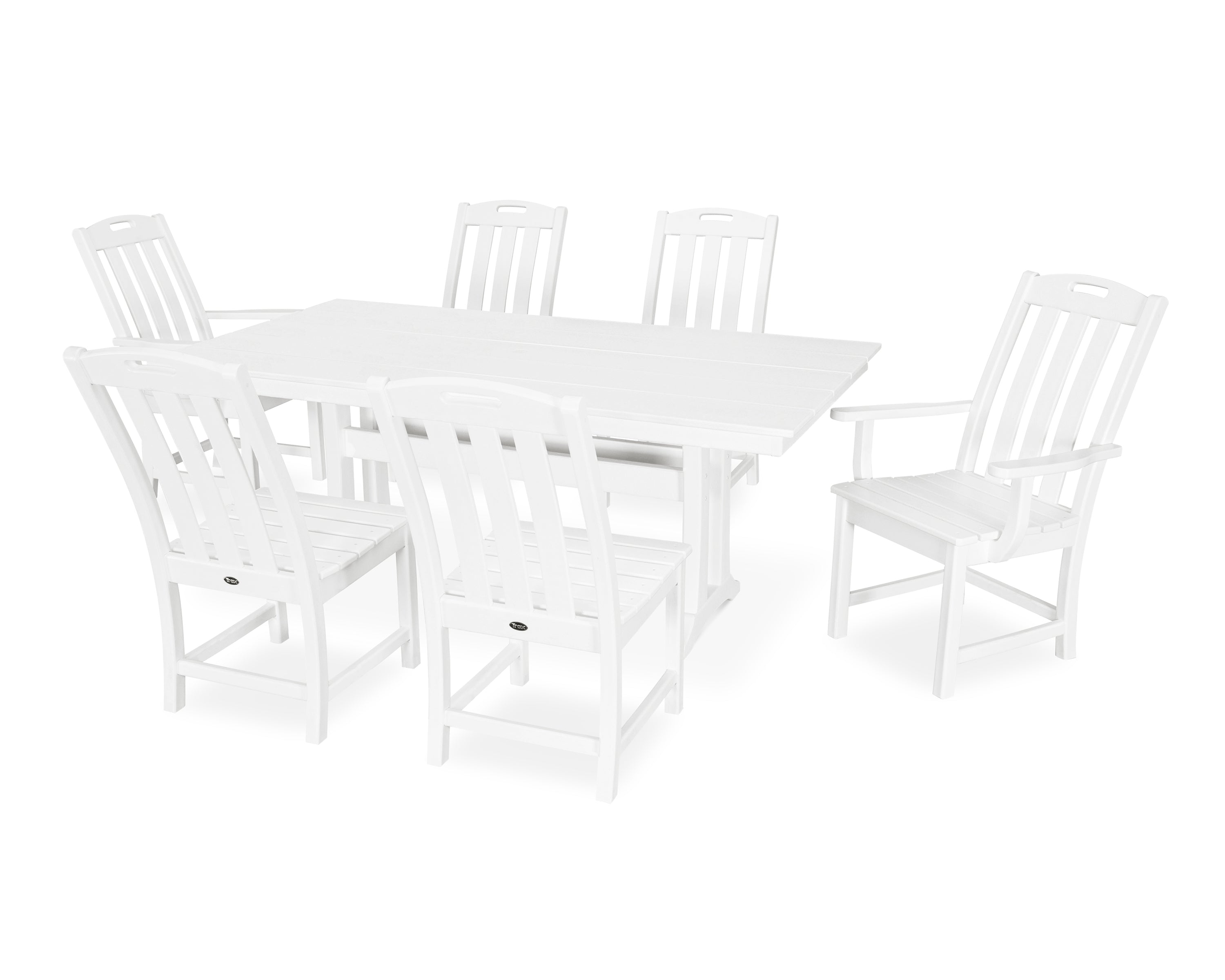 Trex® Outdoor Furniture™ Yacht Club 7-Piece Farmhouse Trestle Dining Ensemble