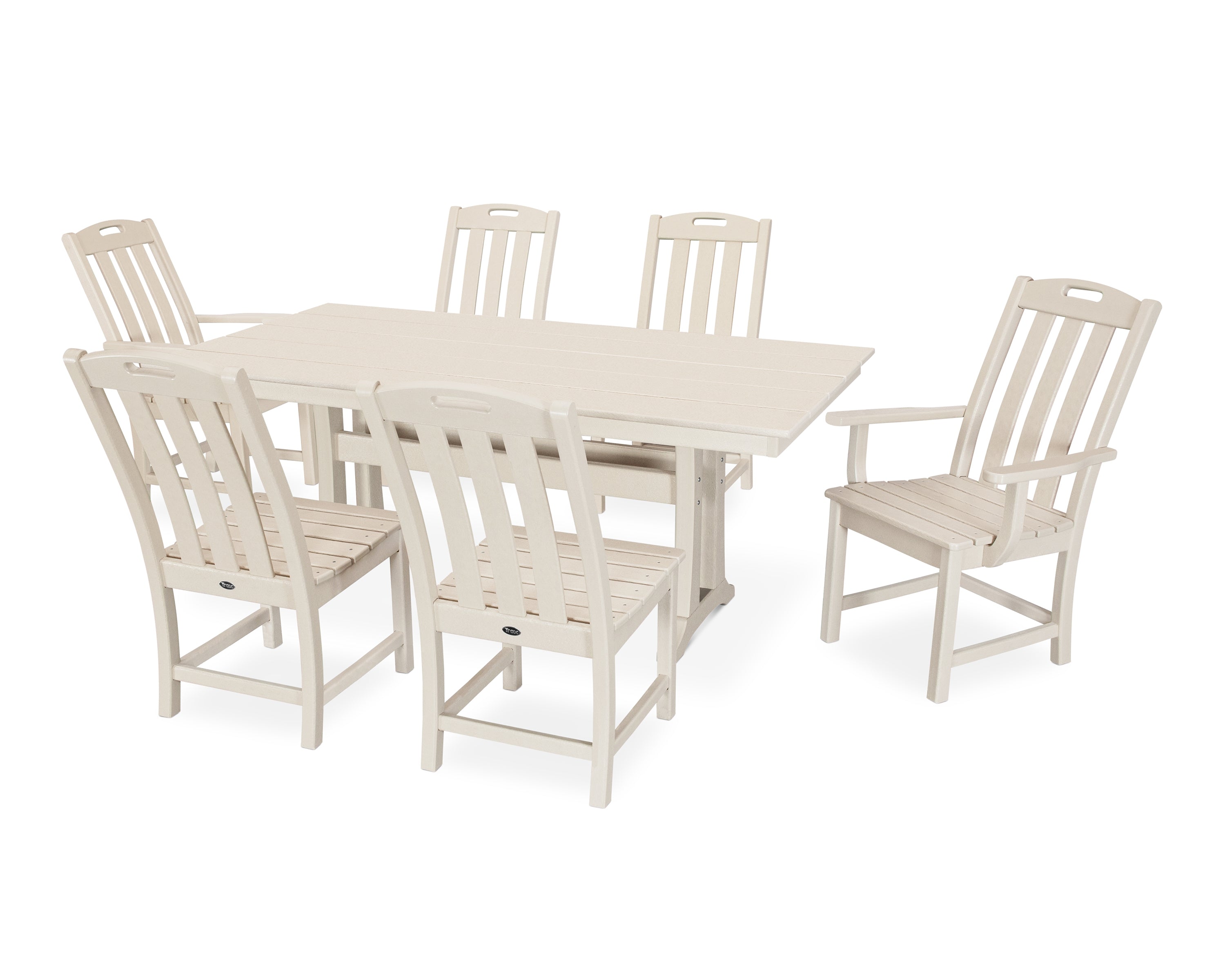 Trex® Outdoor Furniture™ Yacht Club 7-Piece Farmhouse Trestle Dining Ensemble