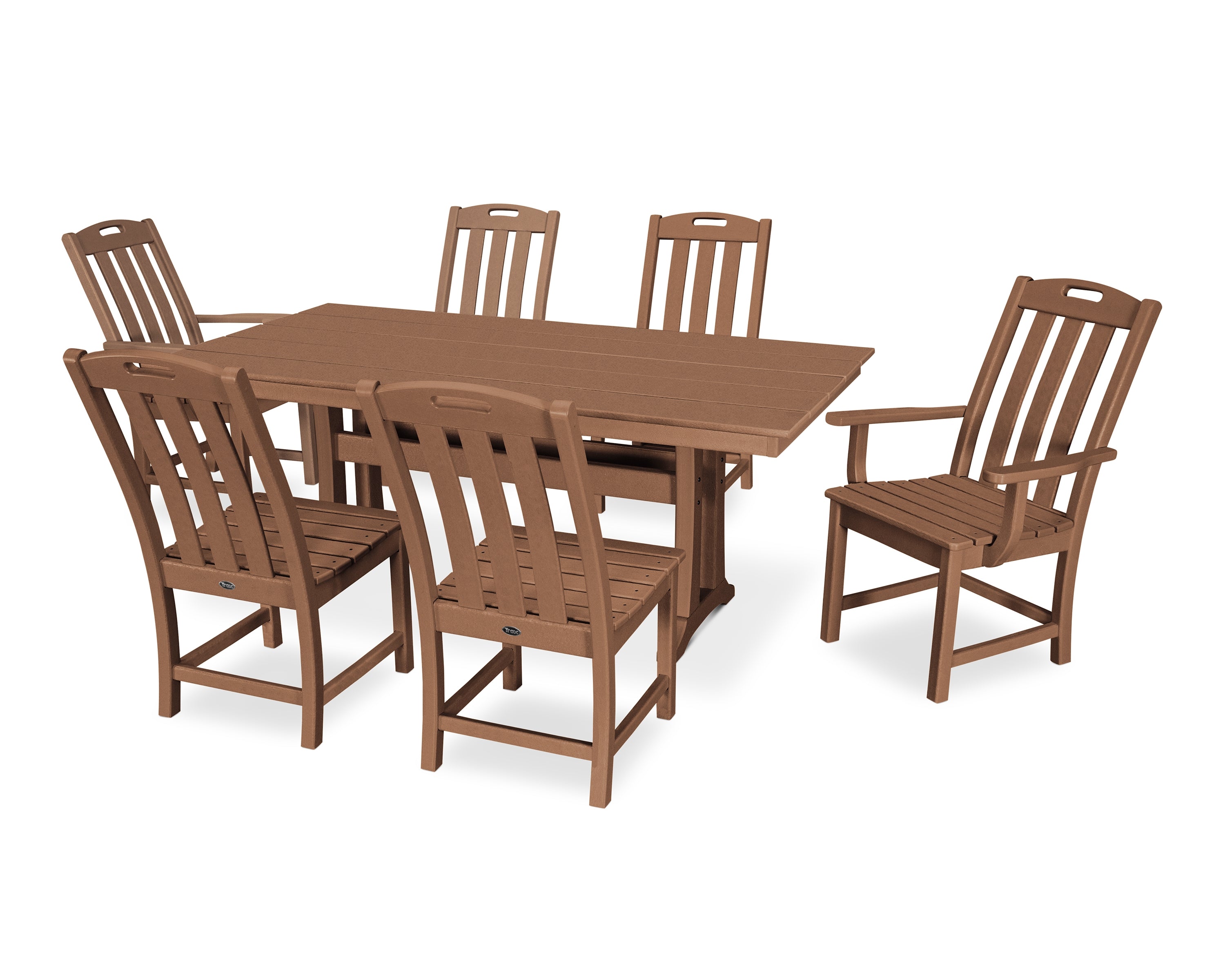 Trex® Outdoor Furniture™ Yacht Club 7-Piece Farmhouse Trestle Dining Ensemble