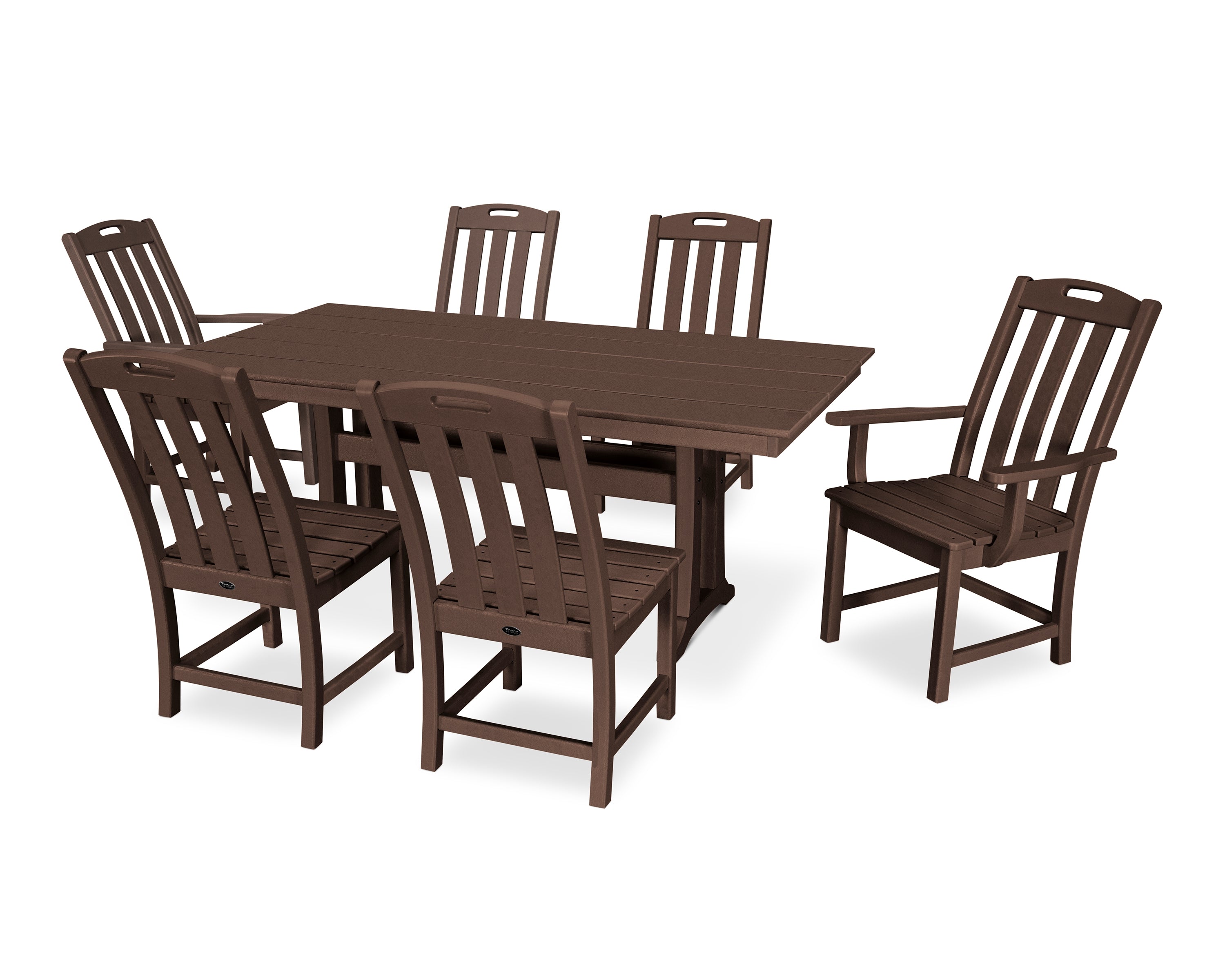 Trex® Outdoor Furniture™ Yacht Club 7-Piece Farmhouse Trestle Dining Ensemble